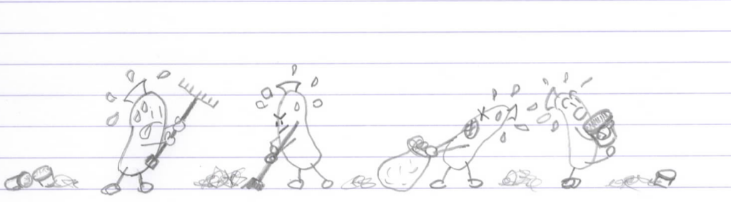 Knakkie.nl - De kleine knakkies aan het werk in de tuin